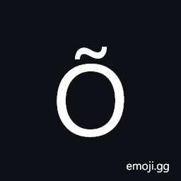 Latin Capital Letter O with Tilde Symbol