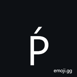Latin Capital Letter P with Acute Symbol