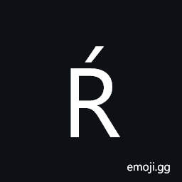 Latin Capital Letter R with Acute Symbol