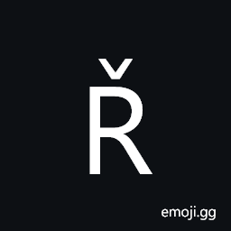 Latin Capital Letter R with Caron Symbol