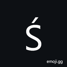 Latin Capital Letter S with Acute Symbol