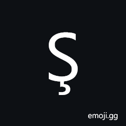 Latin Capital Letter S with Cedilla Symbol