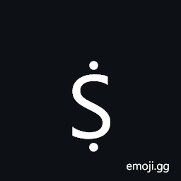 Latin Capital Letter S with Dot Below and Dot Above Symbol