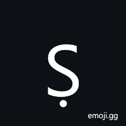 Latin Capital Letter S with Dot Below Symbol