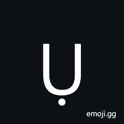 Latin Capital Letter U with Dot Below Symbol