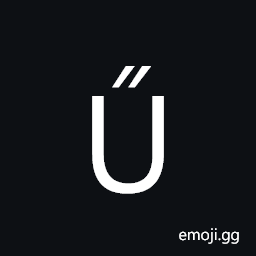 Latin Capital Letter U with Double Acute Symbol