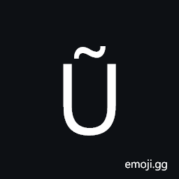 Latin Capital Letter U with Tilde Symbol