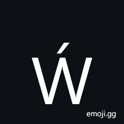 Latin Capital Letter W with Acute Symbol