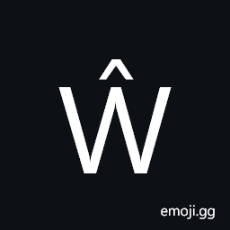 Latin Capital Letter W with Circumflex Symbol
