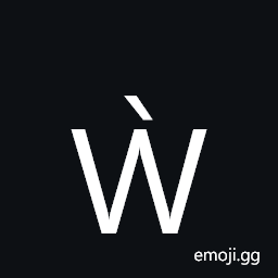 Latin Capital Letter W with Grave Symbol
