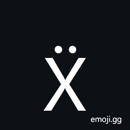 Latin Capital Letter X with Diaeresis Symbol