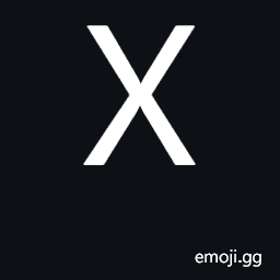Latin Capital Letter X Symbol