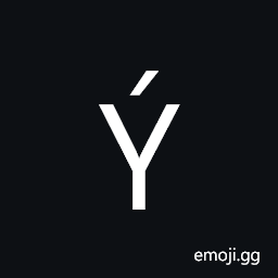 Latin Capital Letter Y with Acute Symbol