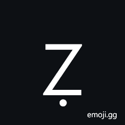 Latin Capital Letter Z with Dot Below Symbol