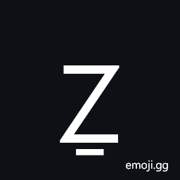 Latin Capital Letter Z with Line Below Symbol