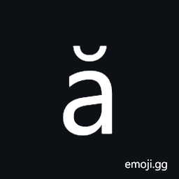 Latin Small Letter a with Breve Symbol