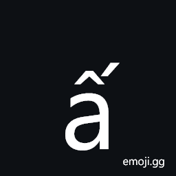 Latin Small Letter a with Circumflex and Acute Symbol