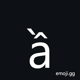 Latin Small Letter a with Circumflex and Grave Symbol