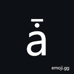 Latin Small Letter a with Dot Above and Macron Symbol