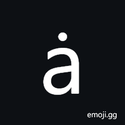Latin Small Letter a with Dot Above Symbol
