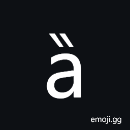 Latin Small Letter a with Double Grave Symbol