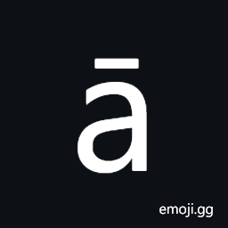 Latin Small Letter a with Macron Symbol