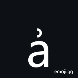 Latin Small Letter a with Right Half Ring Symbol