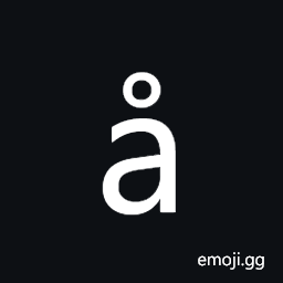 Latin Small Letter a with Ring Above Symbol