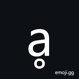 Latin Small Letter a with Ring Below Symbol