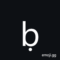 Latin Small Letter B with Dot Below Symbol