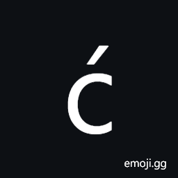 Latin Small Letter C with Acute Symbol