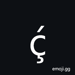 Latin Small Letter C with Cedilla and Acute Symbol