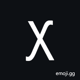 Latin Small Letter Chi with Low Left Serif Symbol