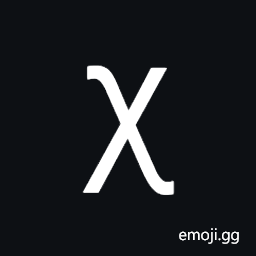 Latin Small Letter Chi Symbol