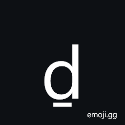 Latin Small Letter D with Line Below Symbol