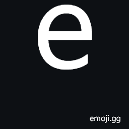 Latin Small Letter E Symbol