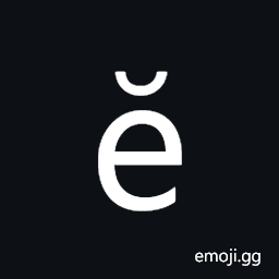 Latin Small Letter E with Breve Symbol