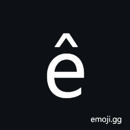 Latin Small Letter E with Circumflex Symbol