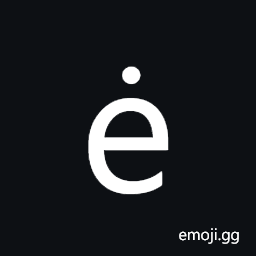 Latin Small Letter E with Dot Above Symbol