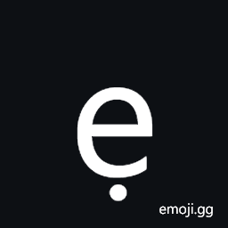 Latin Small Letter E with Dot Below Symbol