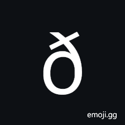 Latin Small Letter Eth Symbol