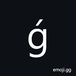Latin Small Letter G with Acute Symbol