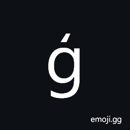 Latin Small Letter G with Cedilla Symbol