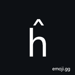 Latin Small Letter H with Circumflex Symbol