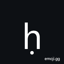 Latin Small Letter H with Dot Below Symbol