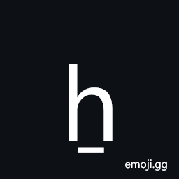 Latin Small Letter H with Line Below Symbol