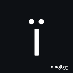 Latin Small Letter I with Diaeresis Symbol