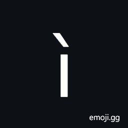Latin Small Letter I with Grave Symbol