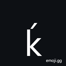 Latin Small Letter K with Acute Symbol