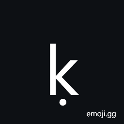 Latin Small Letter K with Dot Below Symbol